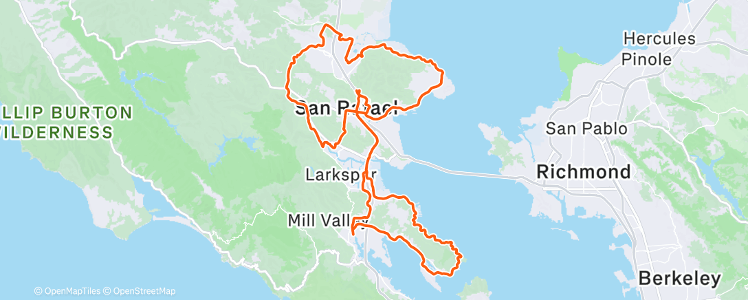 Map of the activity, Morning Ride