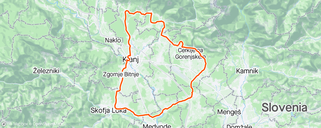 Map of the activity, Vodice, Ceklje, Bašelj