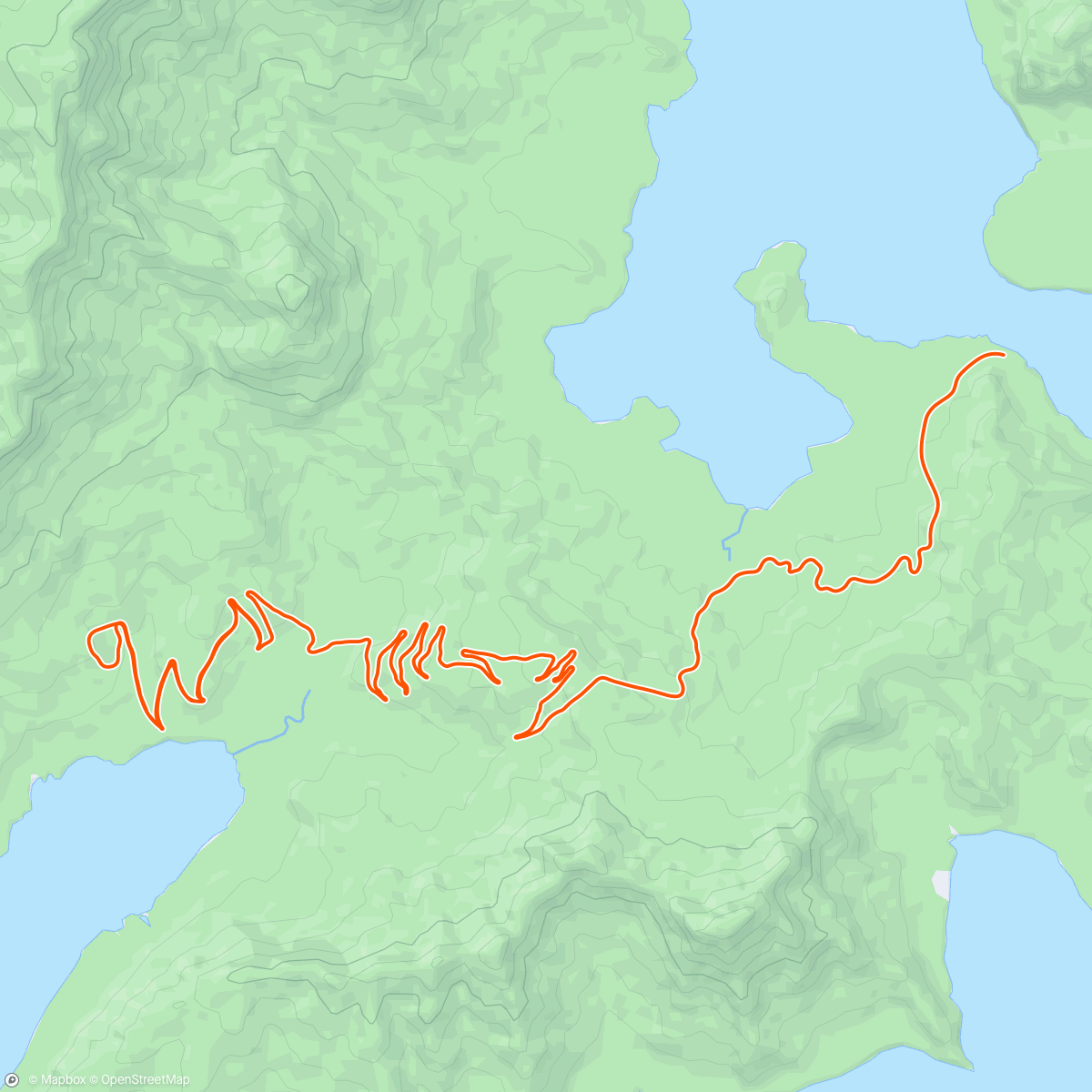 Map of the activity, Zwift - Attack! in Watopia