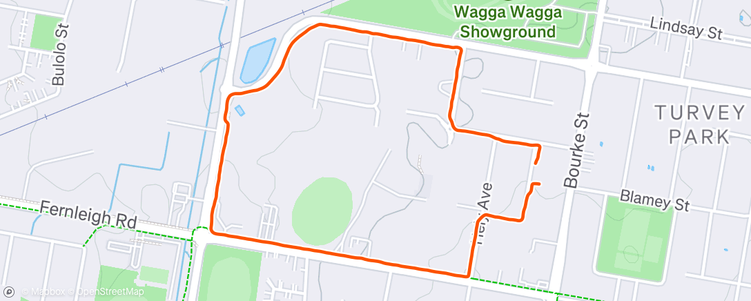 Mappa dell'attività Afternoon Run