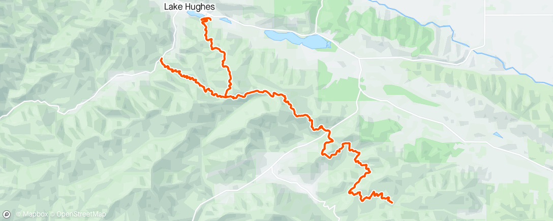 Map of the activity, Leona Divide 55k