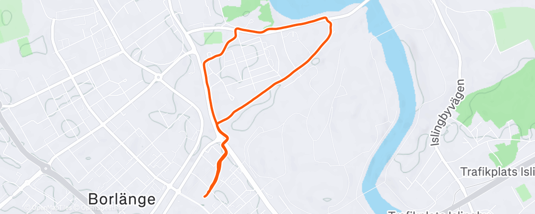 Map of the activity, Juljoggen