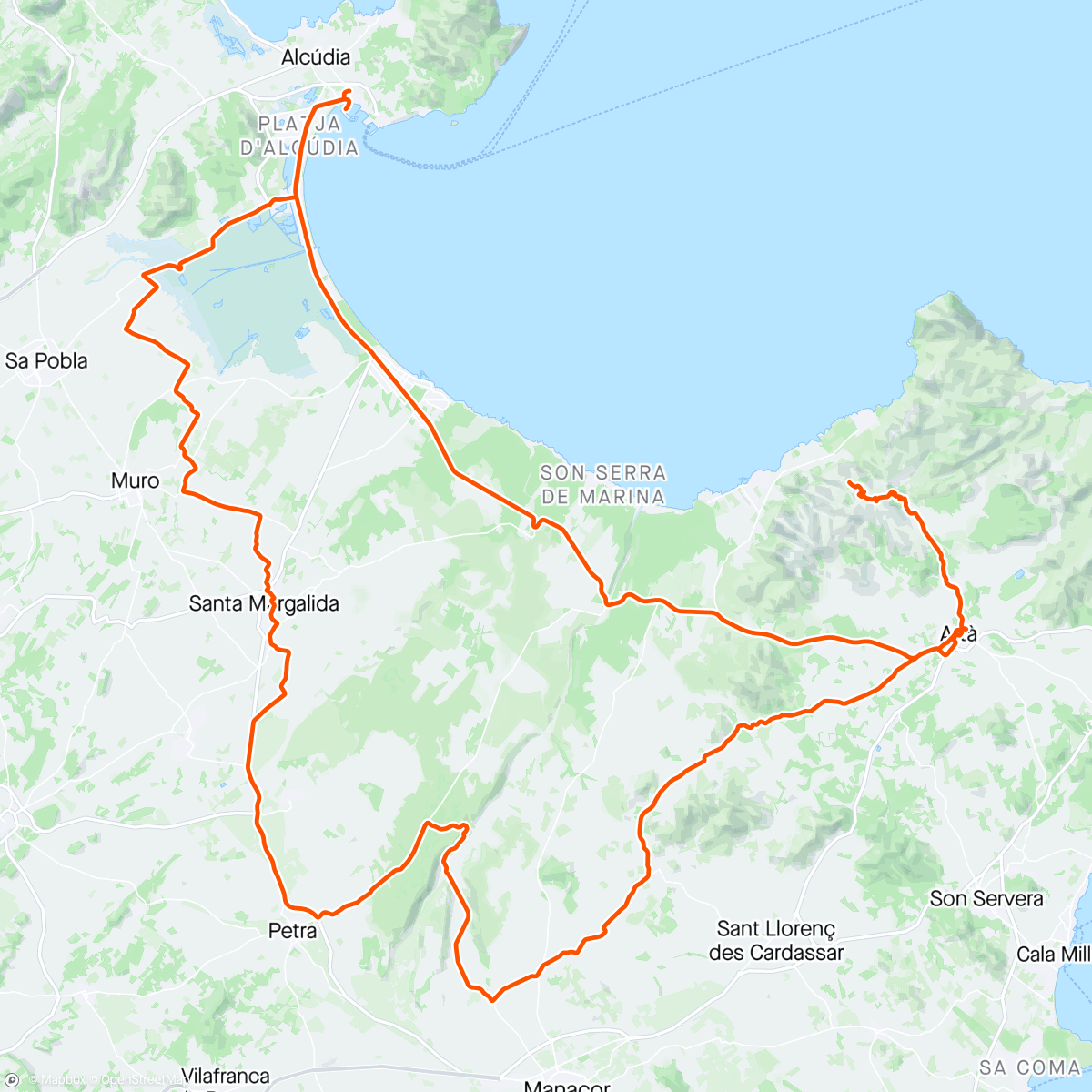 Map of the activity, Bikefriends Schon Tour zue Ermita de Betlem
