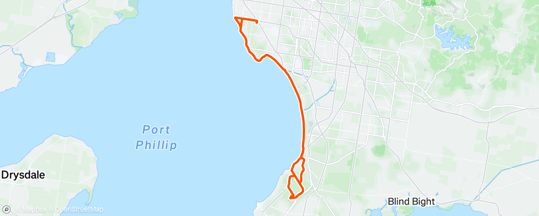 Map of the activity, Morning Ride
