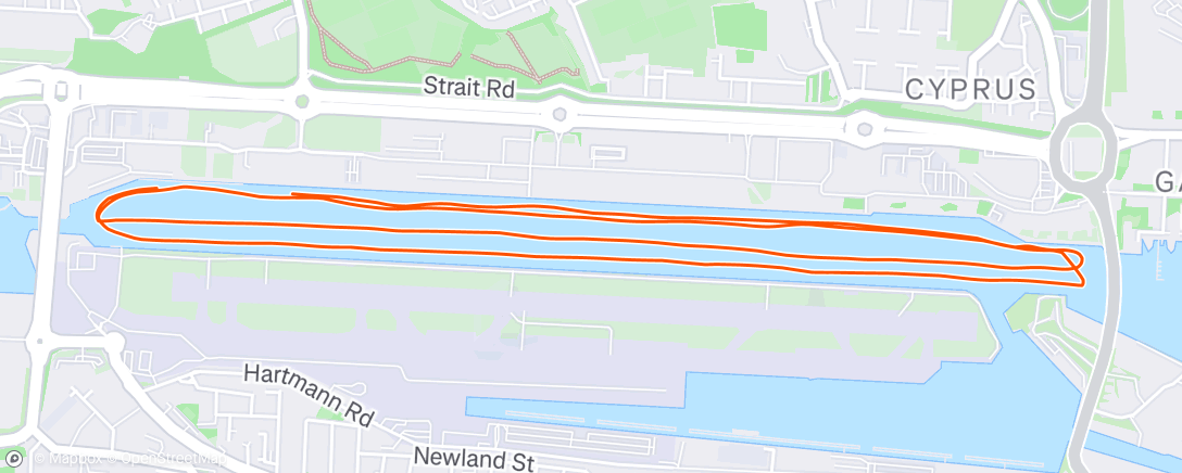 Map of the activity, Lunch Row