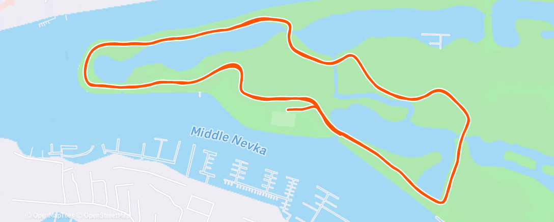 Map of the activity, 5verst Elagin Ostrov