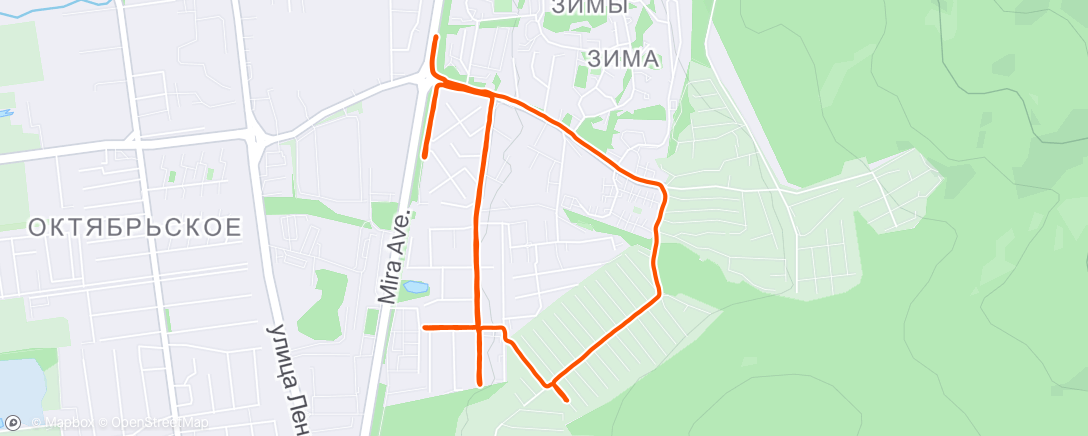 Map of the activity, 27/30/24 Run