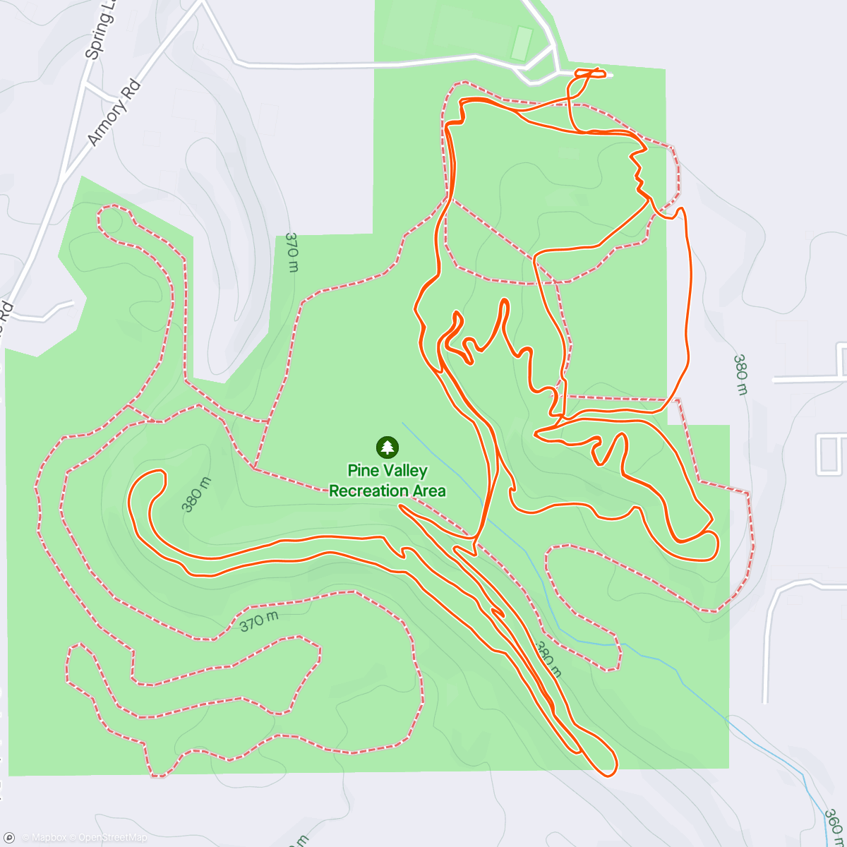 Map of the activity, FTW Pine Valley!