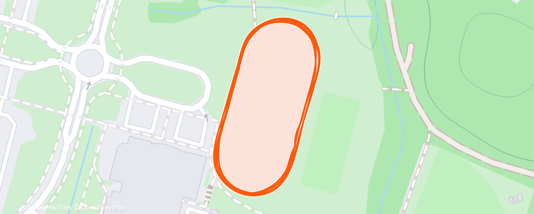 Map of the activity, Afternoon Run