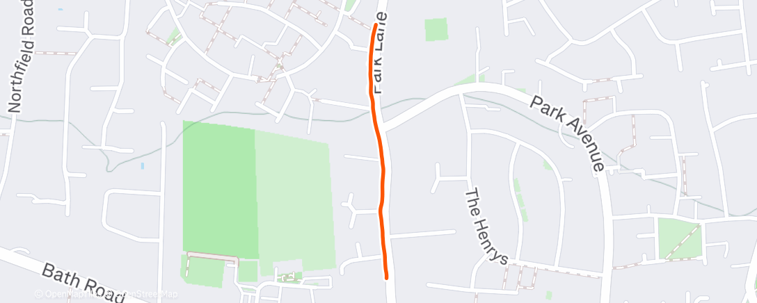 Map of the activity, Evening Walk