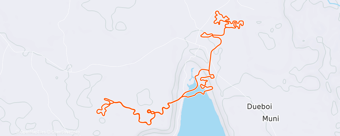 Карта физической активности (Zwift - Electric Break in Makuri Islands)