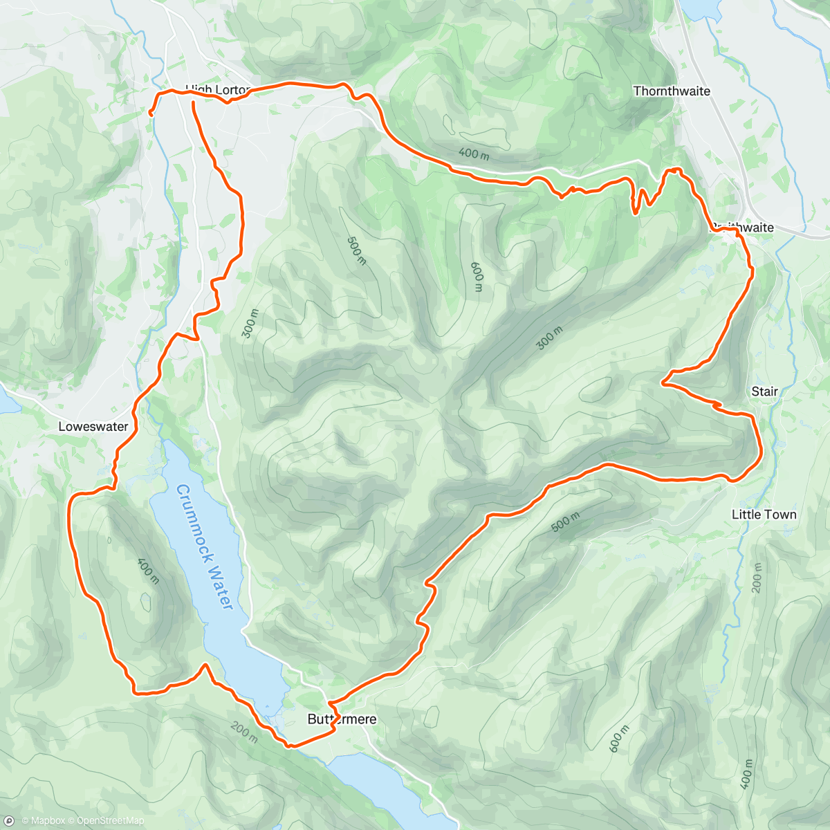 Map of the activity, Another magnificent day in the Lakes  with Bernard