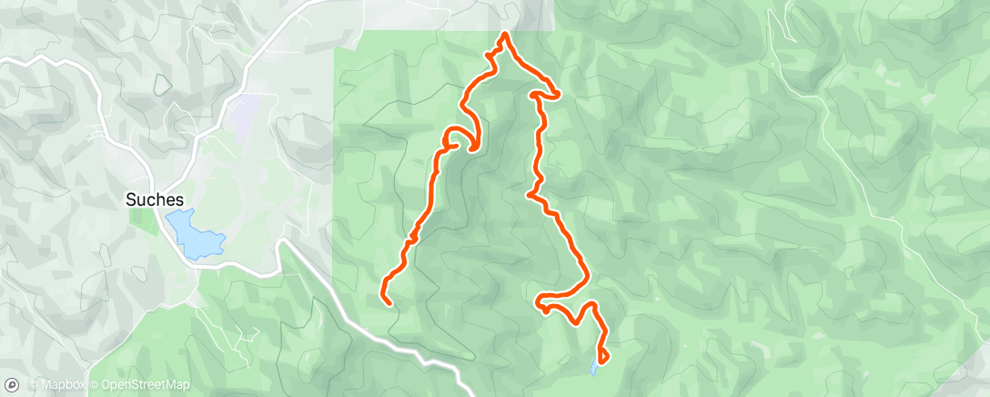 Map of the activity, Afternoon Trail Run