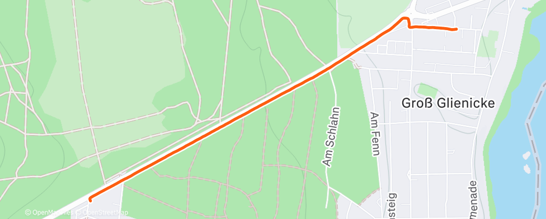 Map of the activity, Spaziergang am Morgen