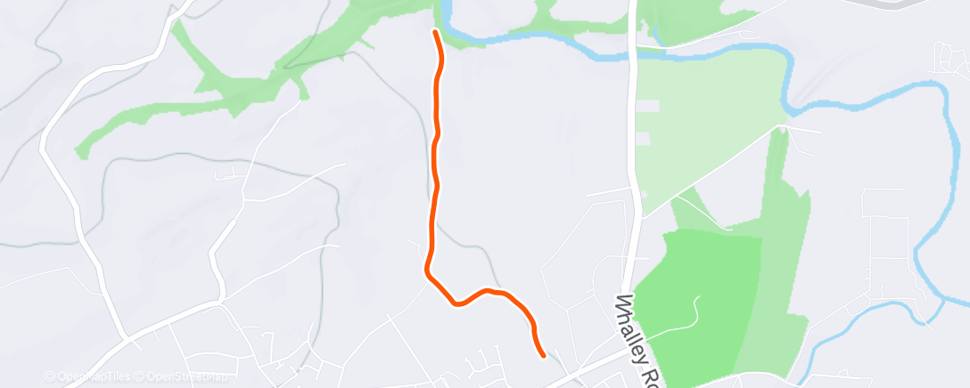 Карта физической активности (Afternoon Run)