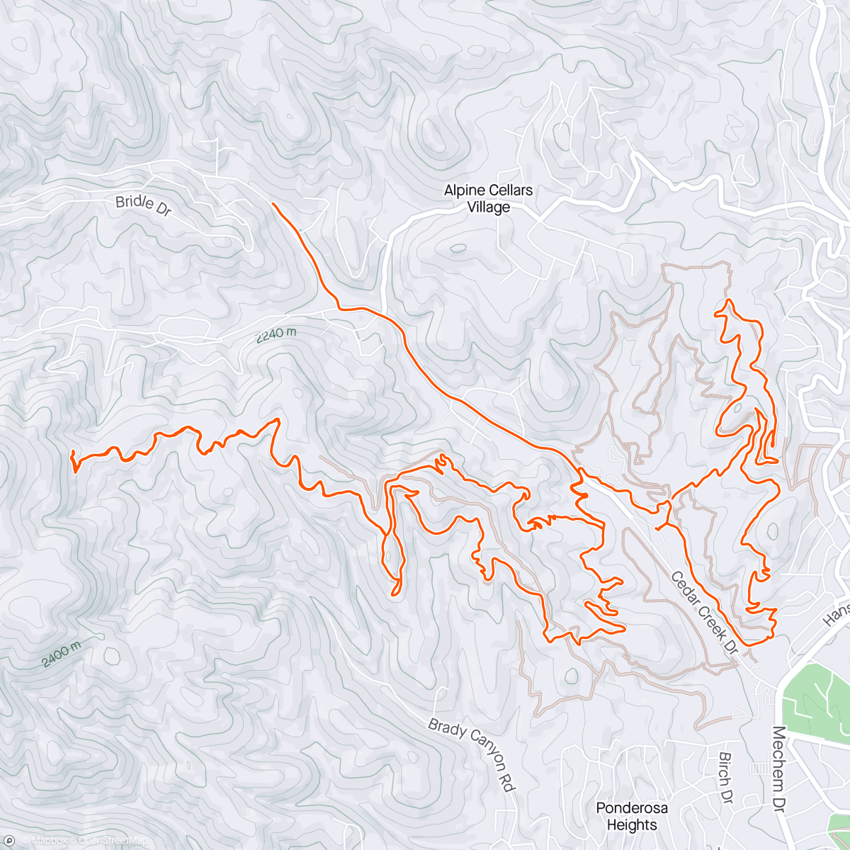 Carte de l'activité Raven ridge, NM