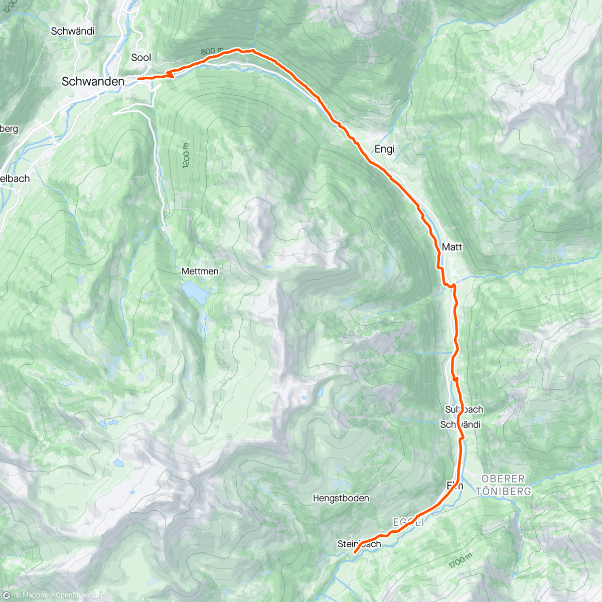 Mapa da atividade, Traillauf am Nachmittag