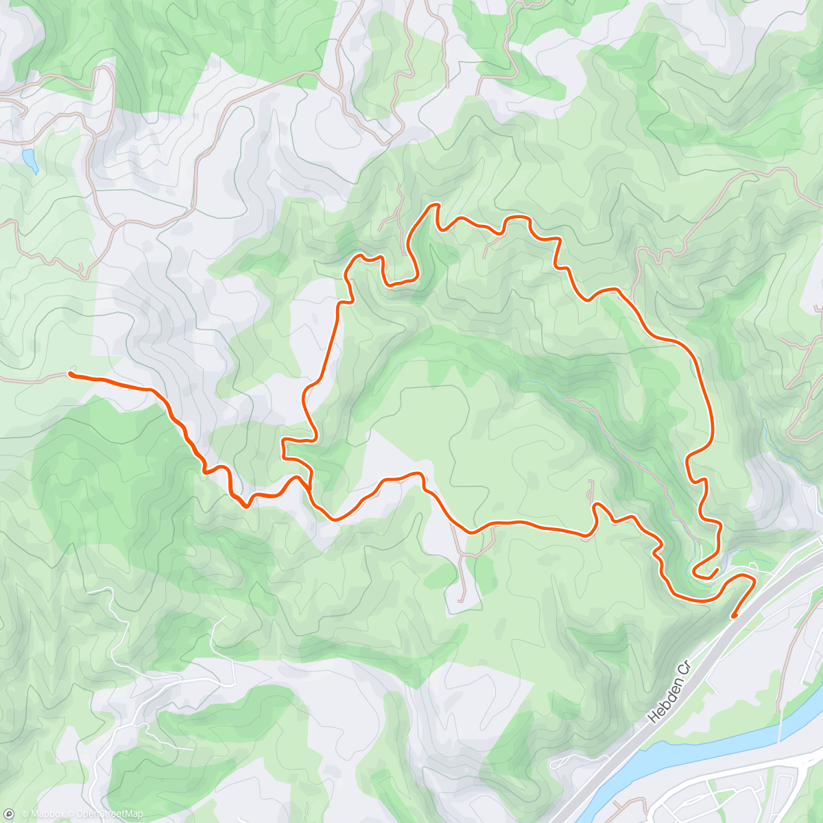 Map of the activity, Boulder hill