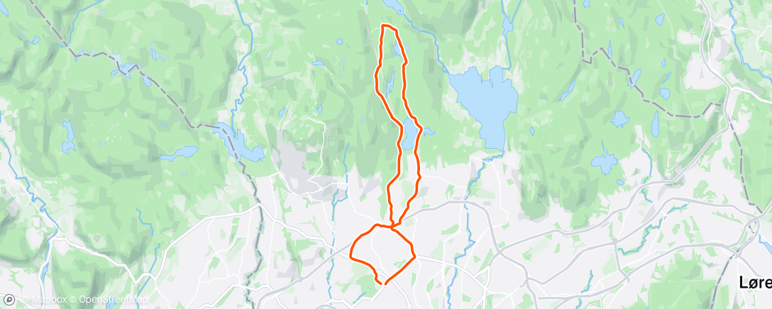 Map of the activity, Lunch Ride