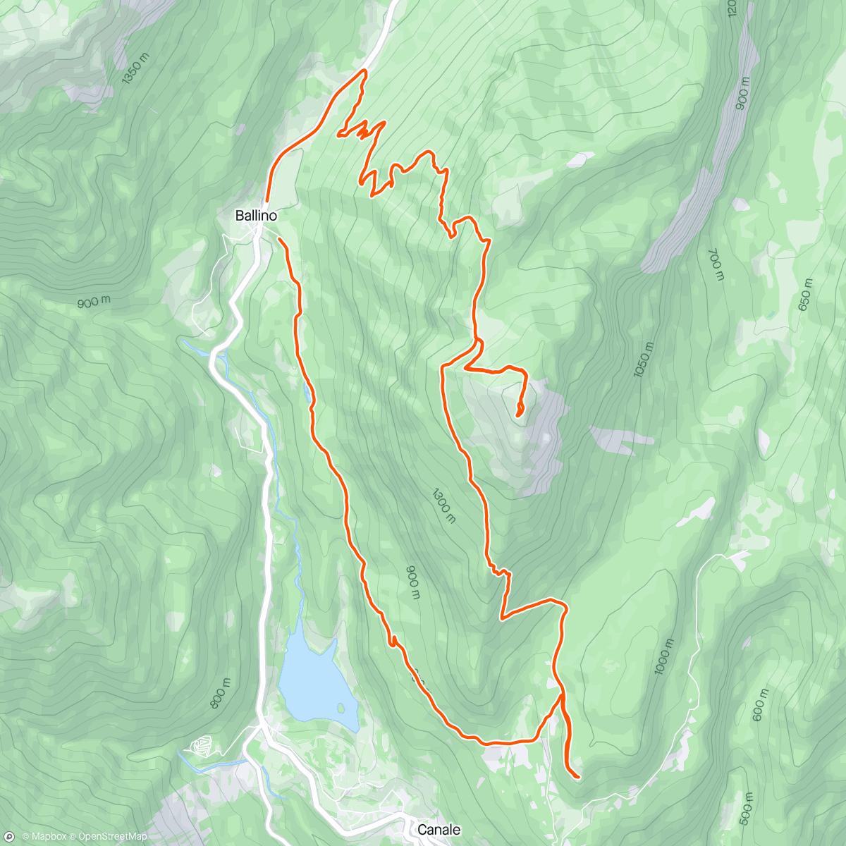 Map of the activity, zum Monte Misone bei Tenno