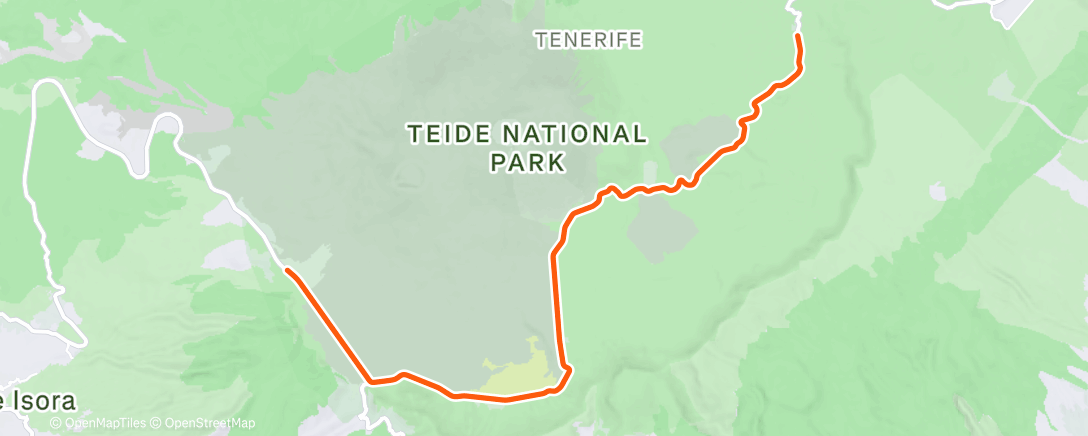 Mappa dell'attività ROUVY - Pico del Teide | Tenerife