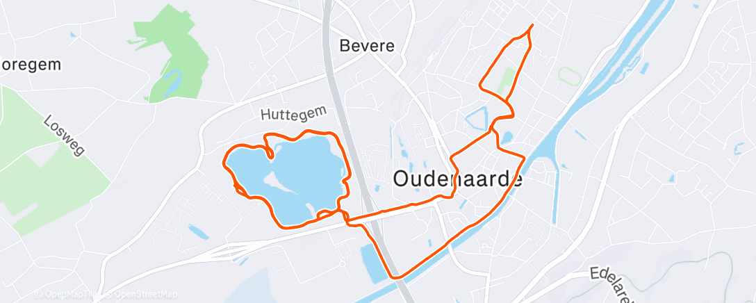 Map of the activity, Skiën op loopschoenen