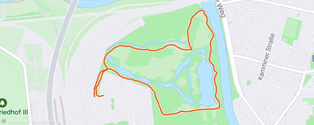 Map of the activity, Run #117 with Vika