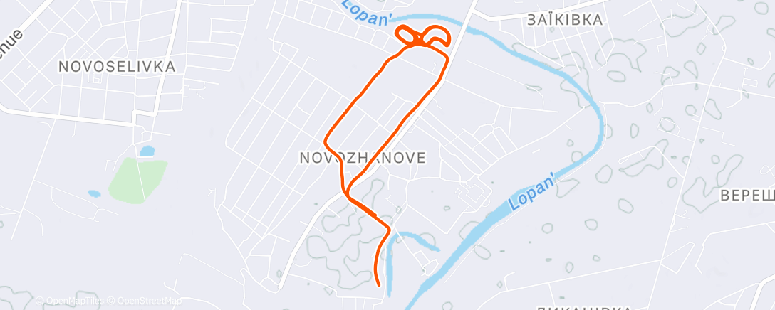 Map of the activity, Різдвяний забіг 🏃🏼❄️