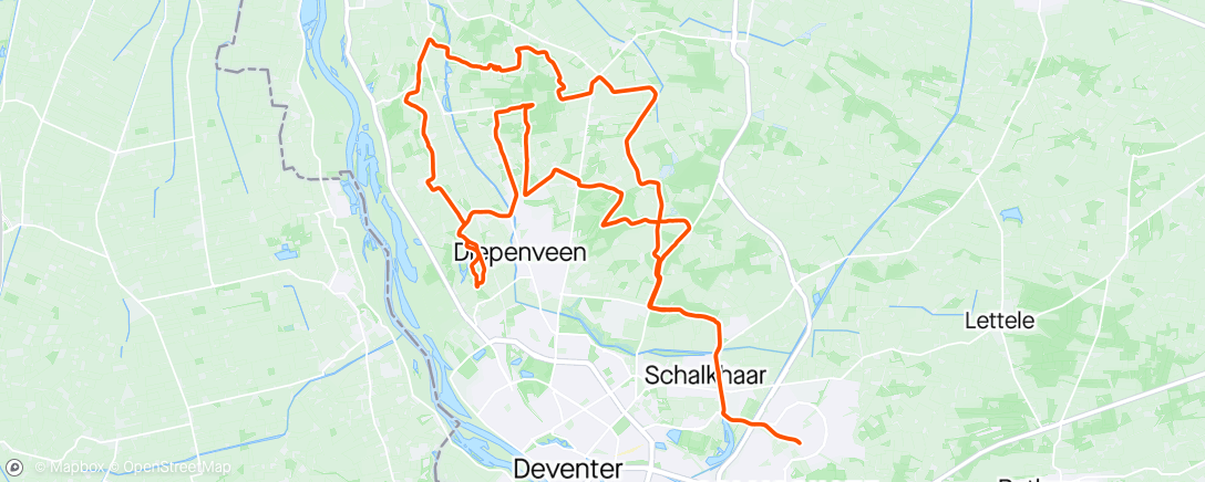 アクティビティ「Rondje met erik Kleinherenbrink」の地図