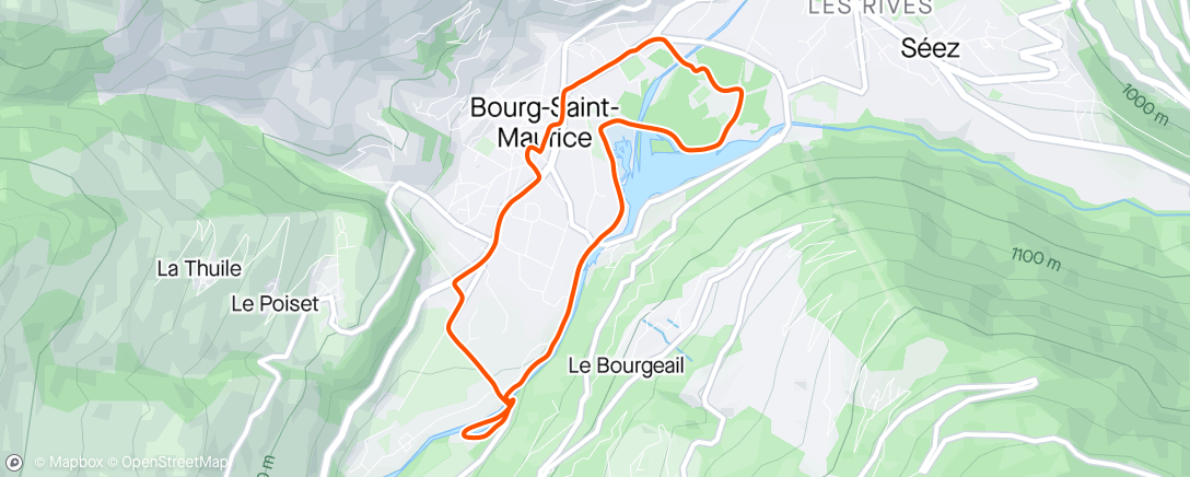 Map of the activity, Course à pied le midi 🌧️🌧️🐸🐸
