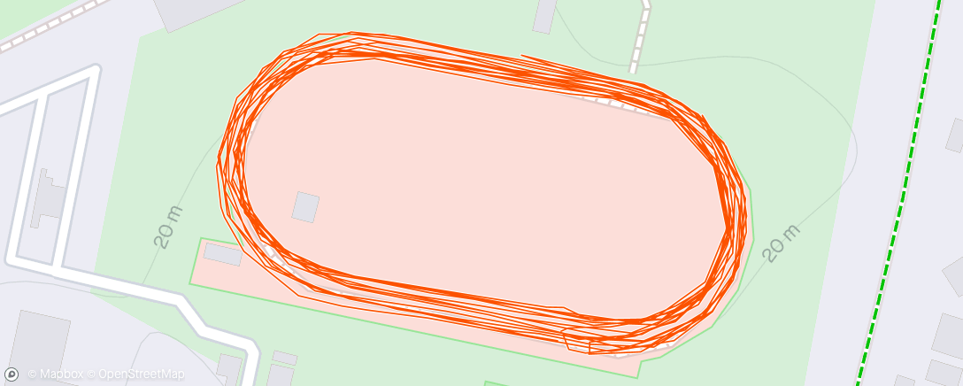 Map of the activity, Striders track