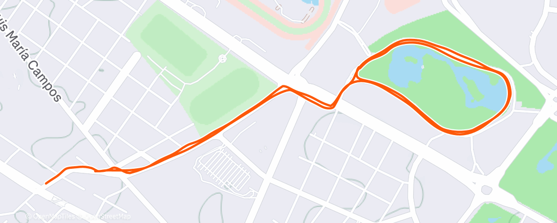 Map of the activity, Утренний забег