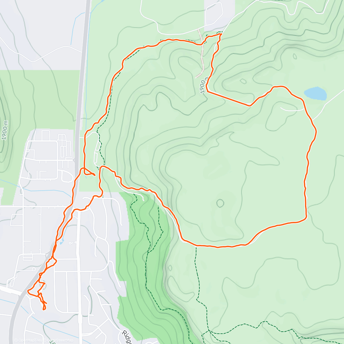 Map of the activity, Christmas 🎄  hike