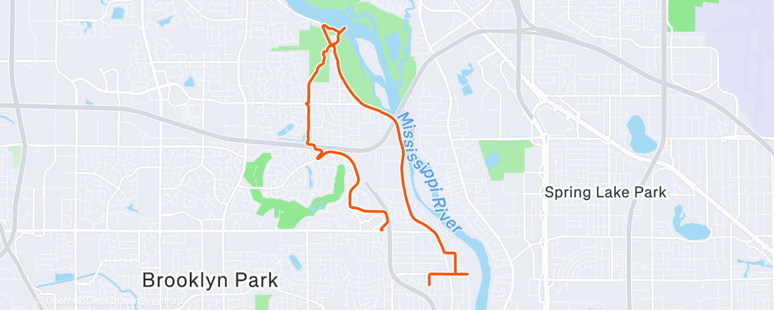 Map of the activity, Garmin got too cold