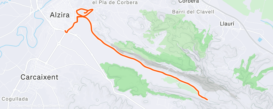 Карта физической активности (Lunch Ride)