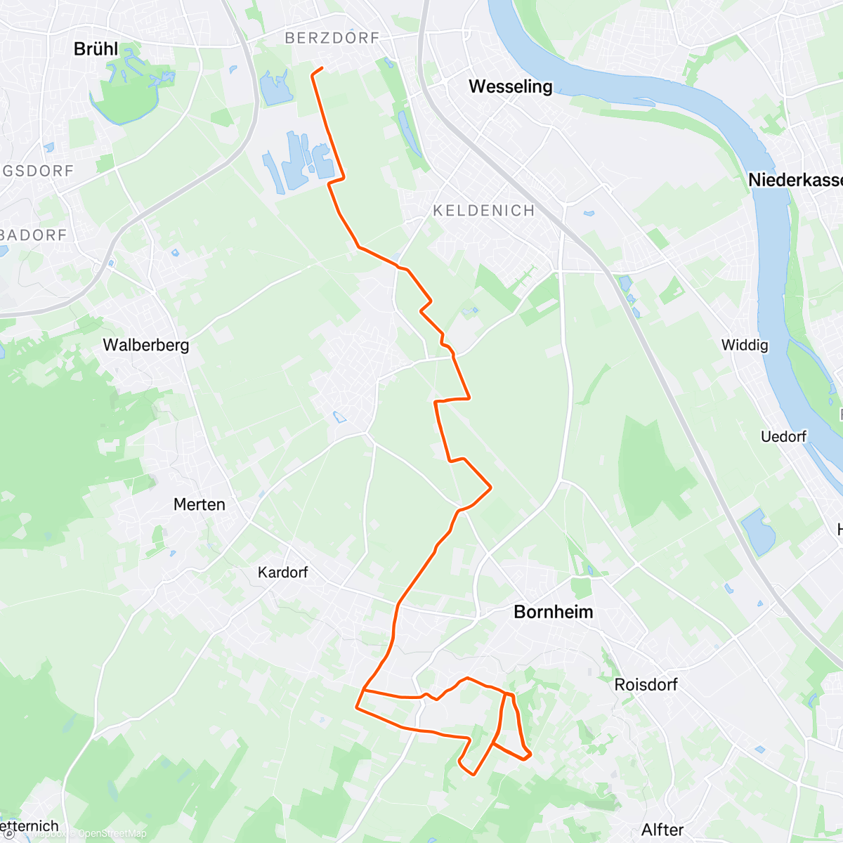 Map of the activity, Camelberging