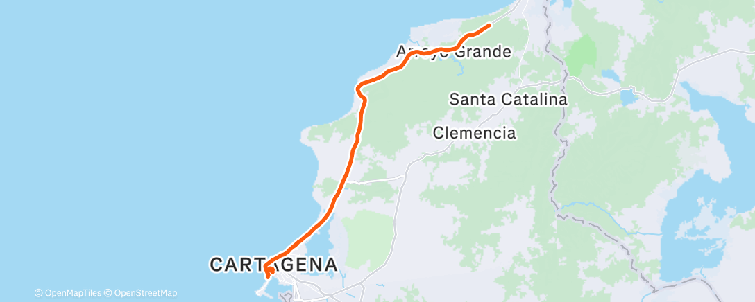 Map of the activity, Morning Ride