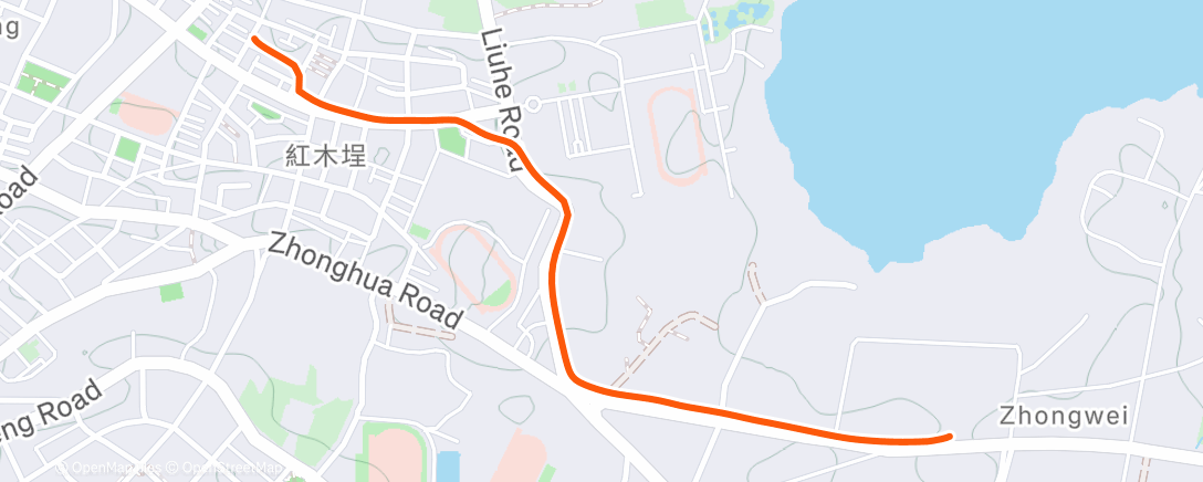 Map of the activity, 午後騎乘