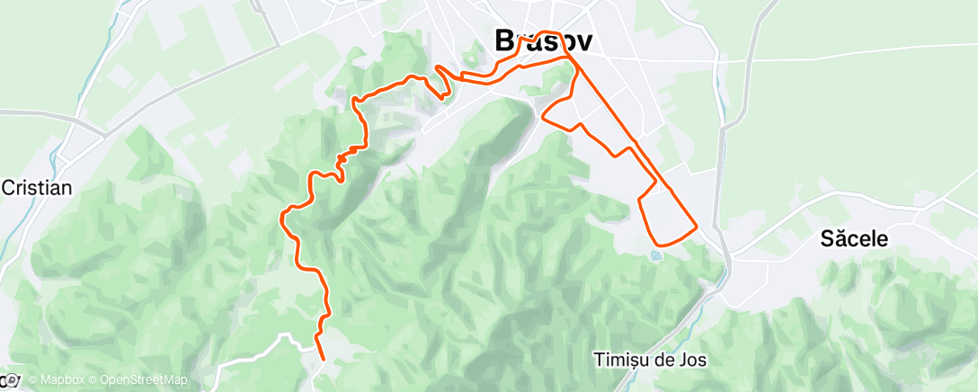 Map of the activity, O Poiana pe drum de seara..