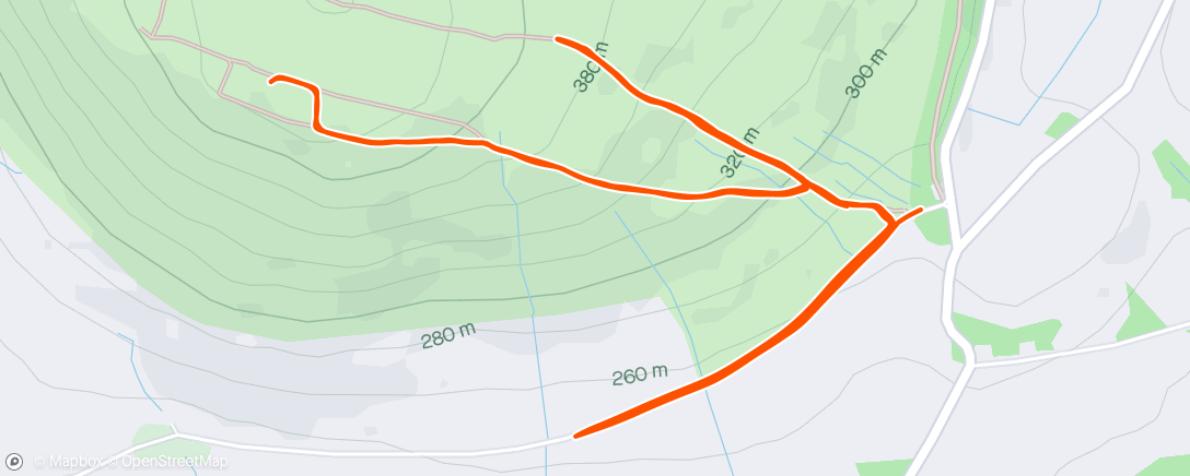 Map of the activity, Hill Sesh Binsey