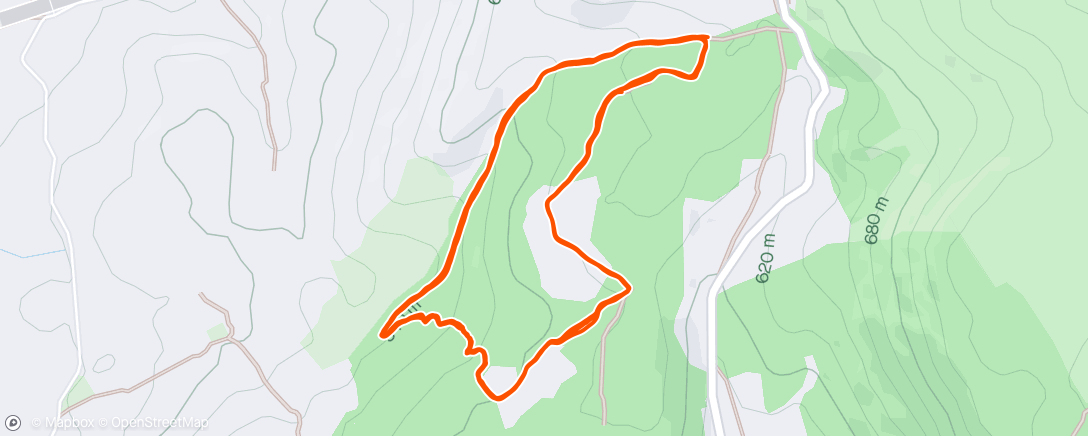 Map of the activity, Carrera de Montaña