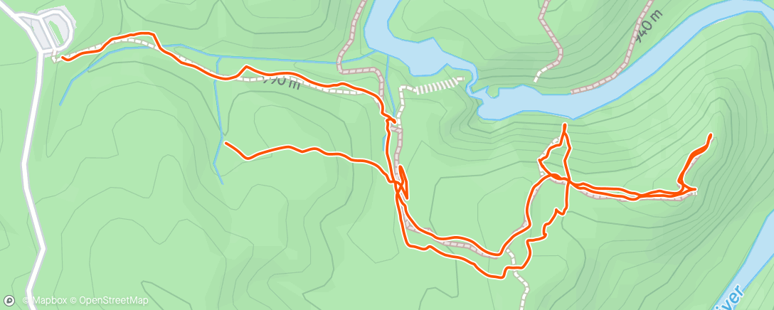 Map of the activity, Morning Walk