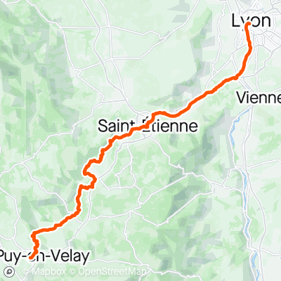 Lyon - Le Puy en Velay | 153.2 km Cycling Route on Strava