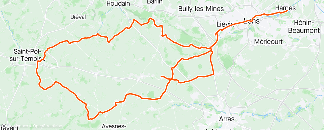 Map of the activity, 2024-05-26Ride