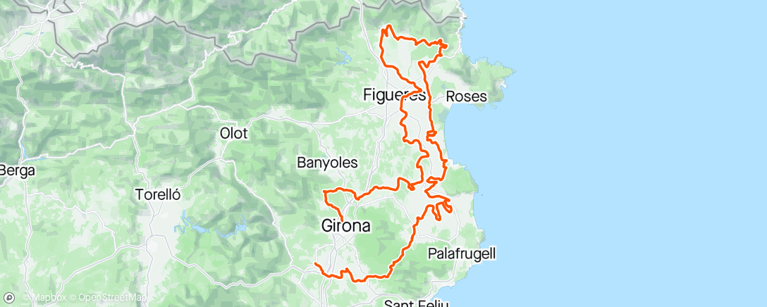 Map of the activity, Sessione di gravel biking mattutina