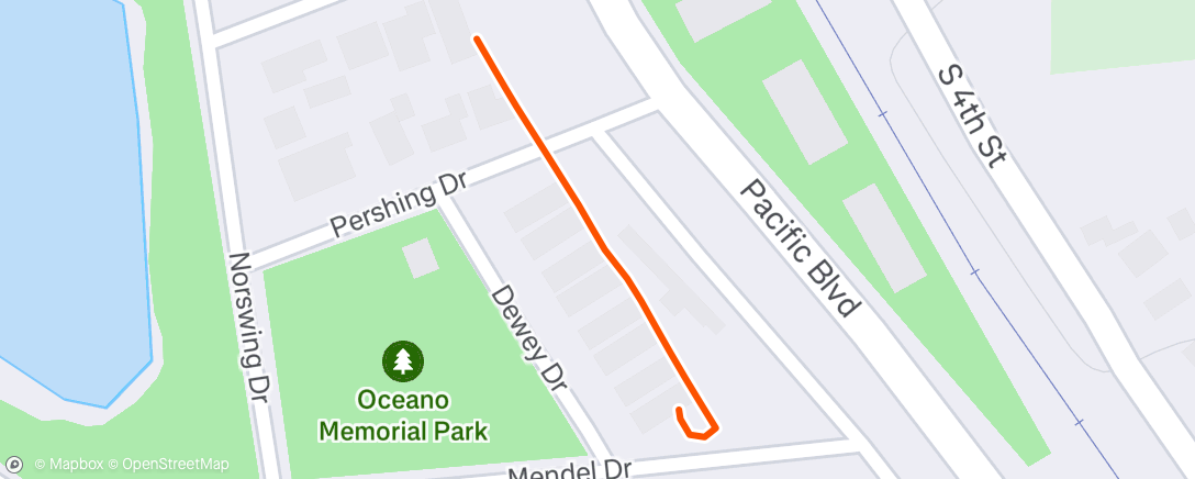 Map of the activity, Afternoon Walk