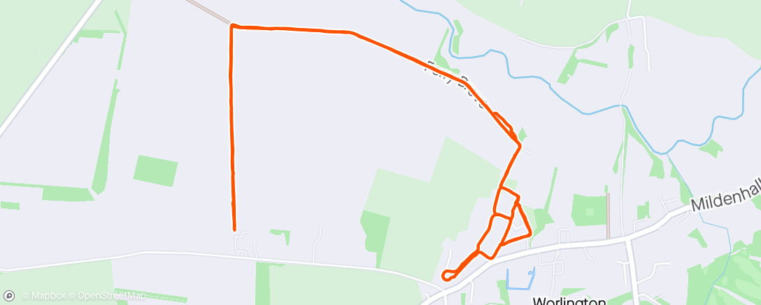 Map of the activity, Milly walk