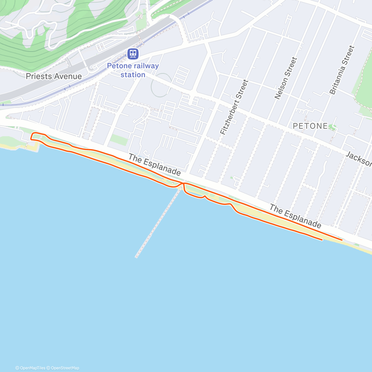 Map of the activity, Evening Walk