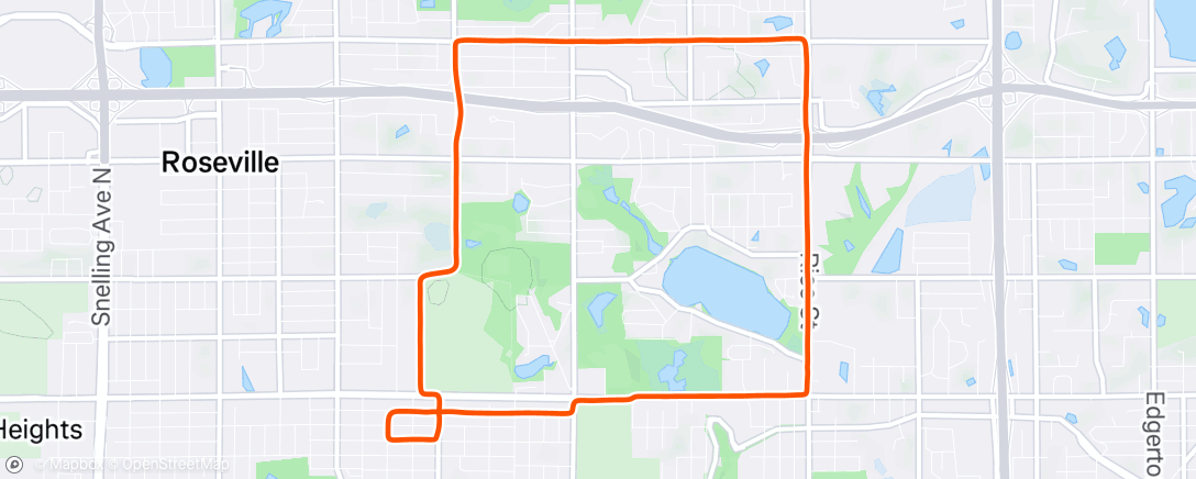 Mappa dell'attività Afternoon Run