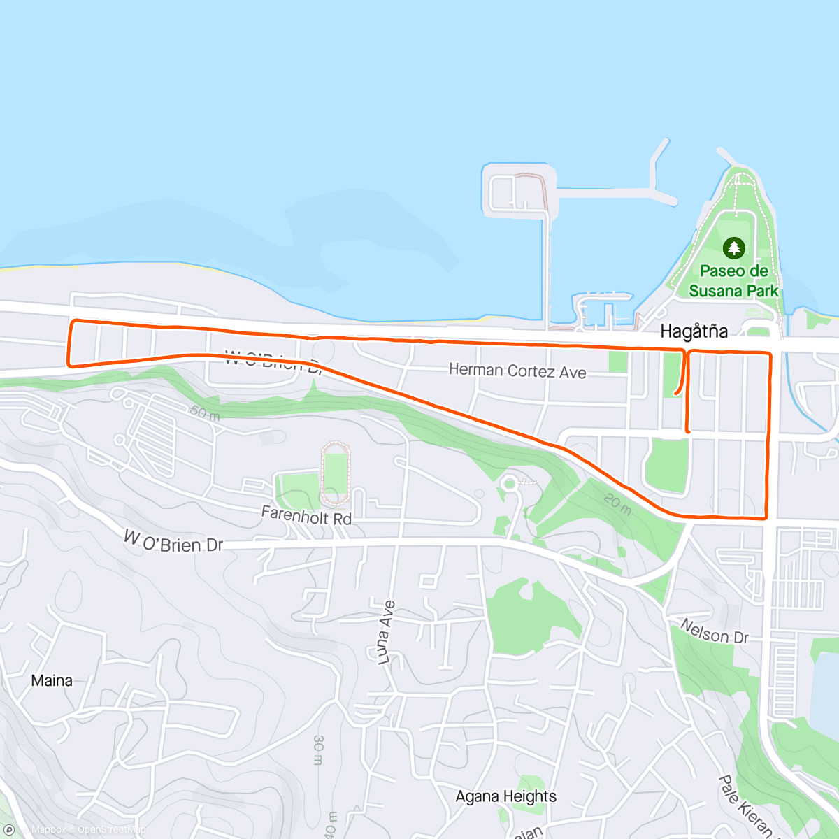 Map of the activity, SMG 5K